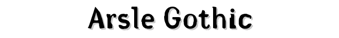 Arsle Gothic font